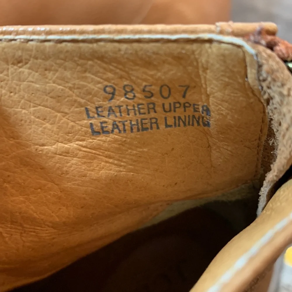 J. Crew brown leather wedge boots size 8